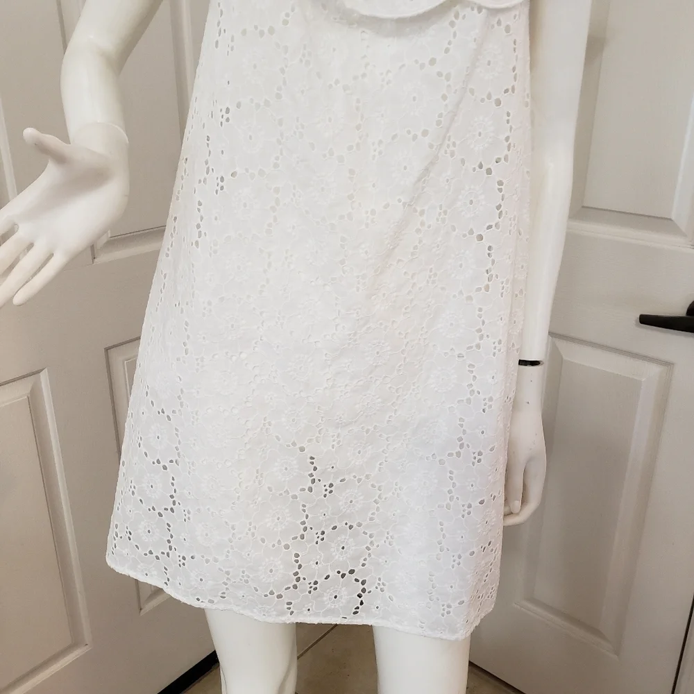 Tory Burch Broderie Lace Eyelet Dress Size Small